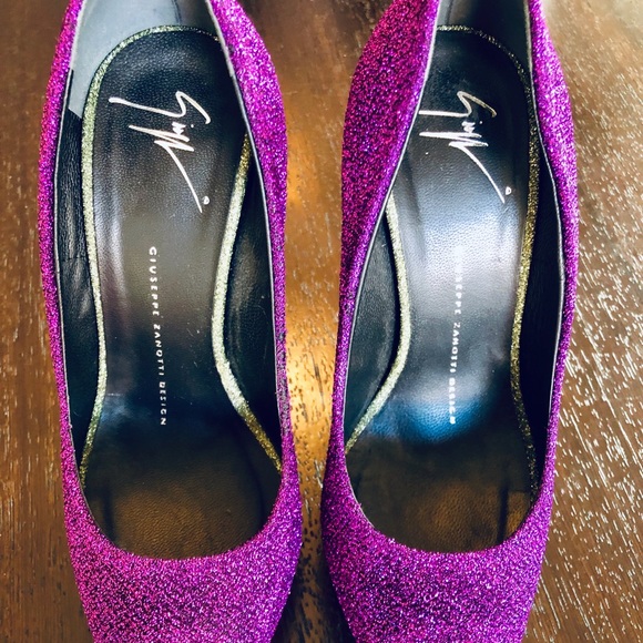 Giuseppe Zanotti Sharon Peep Toe Platform Pumps - Picture 7 of 7